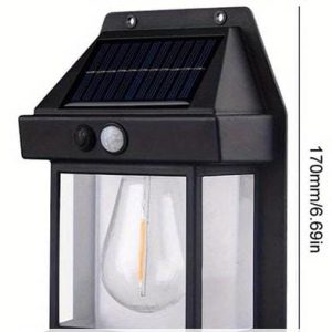 Lámpara solar de pared tipo candelabro