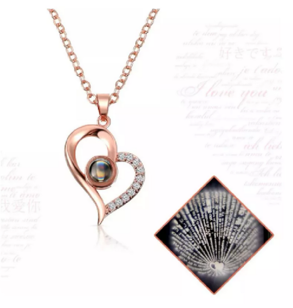 Rosa Eterna En Joyero y Collar TE AMO - Imagen 3