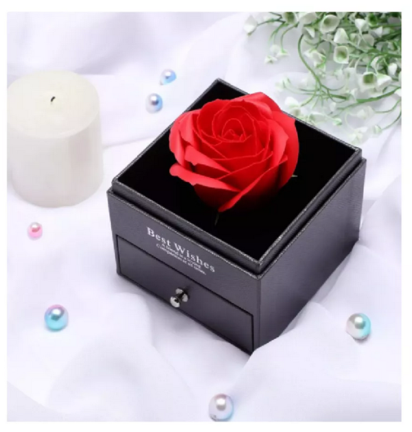 Rosa Eterna En Joyero y Collar TE AMO - Imagen 4